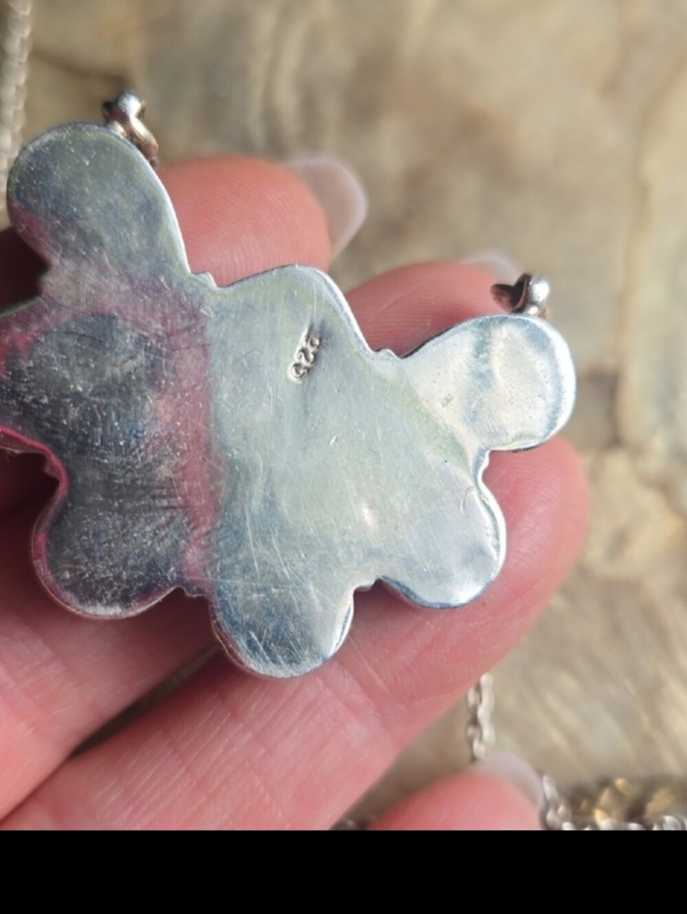 Cotton Candy Sterling 925 Silver Pendant Necklace - Picture 2 of 6